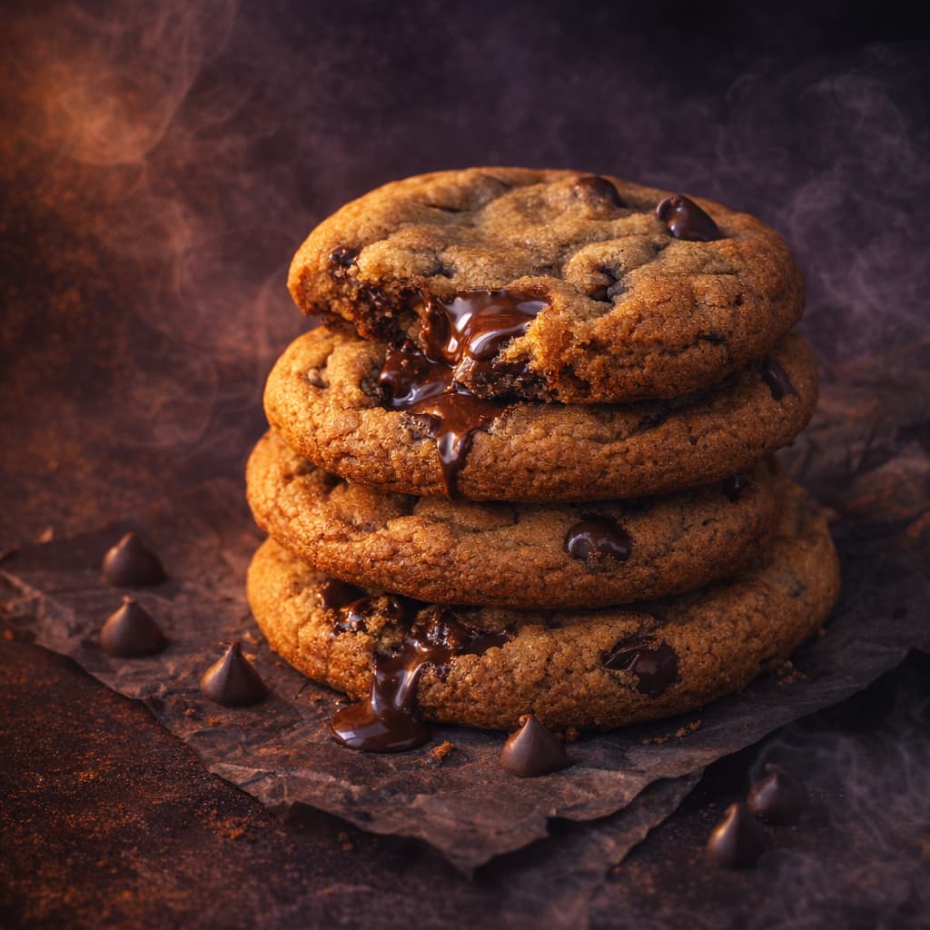 Freshly baked chocolate chip cookies - The Vibe Catering