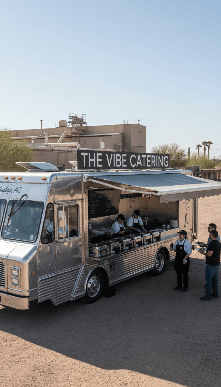 The Vibe Catering mobile service setup ready for events